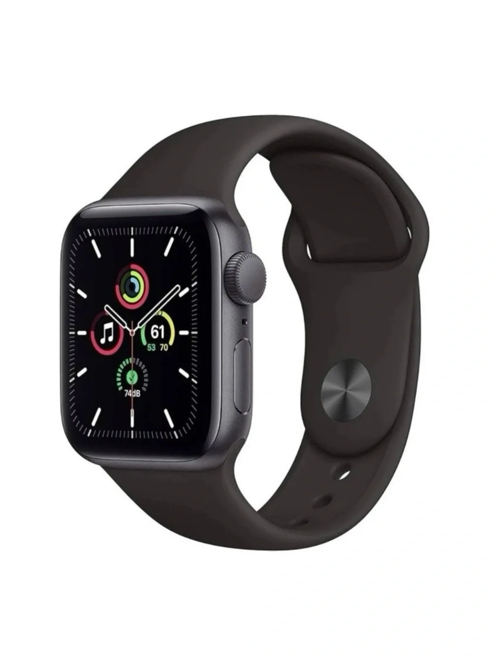 Apple Watch SE 40mm Space Gray Aluminum Case Midnight Sport Band MKQQ3LL/A
